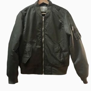 Aritzia Green Wilfred Free Avion Bomber Jacket